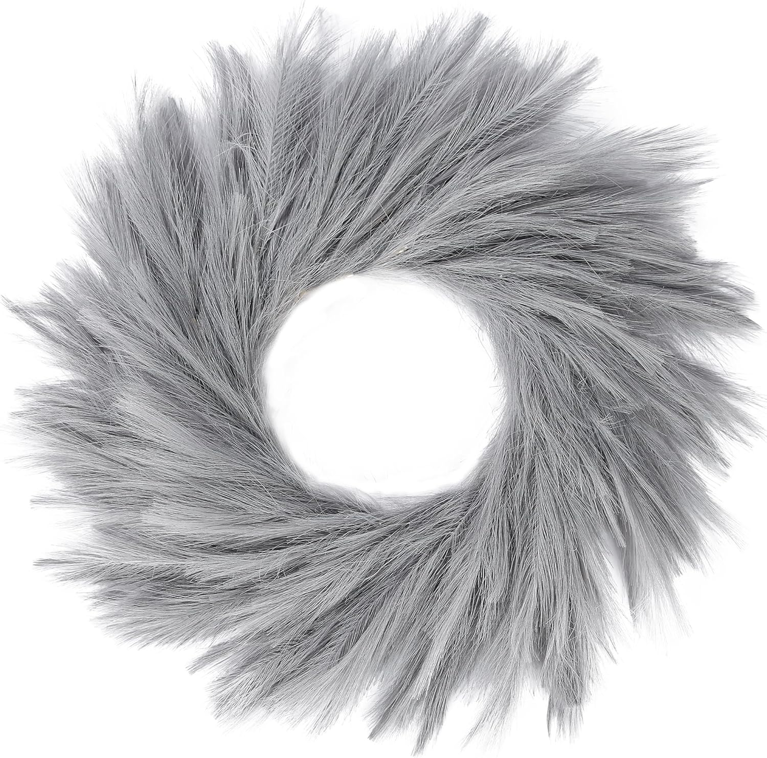 Sggvecsy 26 Inch Faux Pampas Grass Wreath for All Seasons