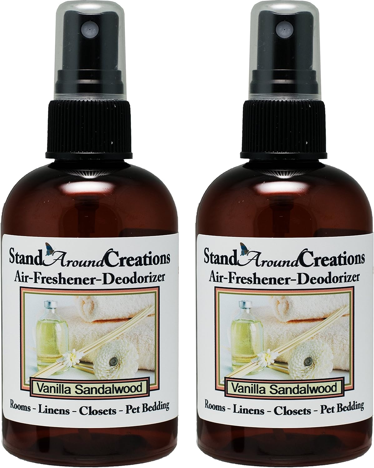 Vanilla Sandalwood Air Freshener Set of 2 4 Oz