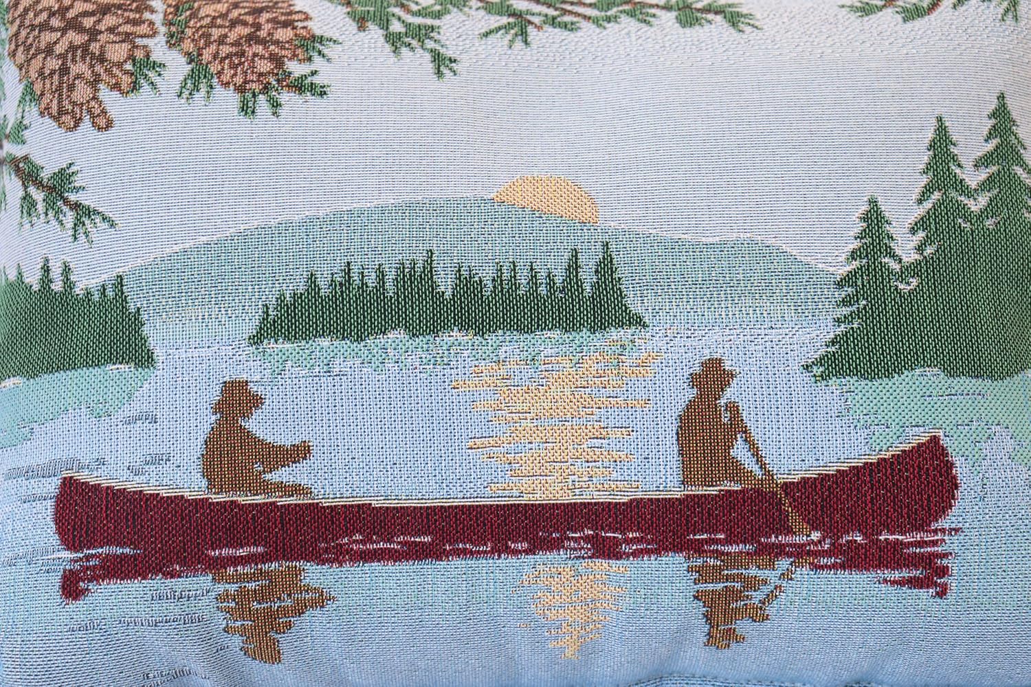 Lake Canoe Tapestry Balsam Fir Filled Pillow Sachet