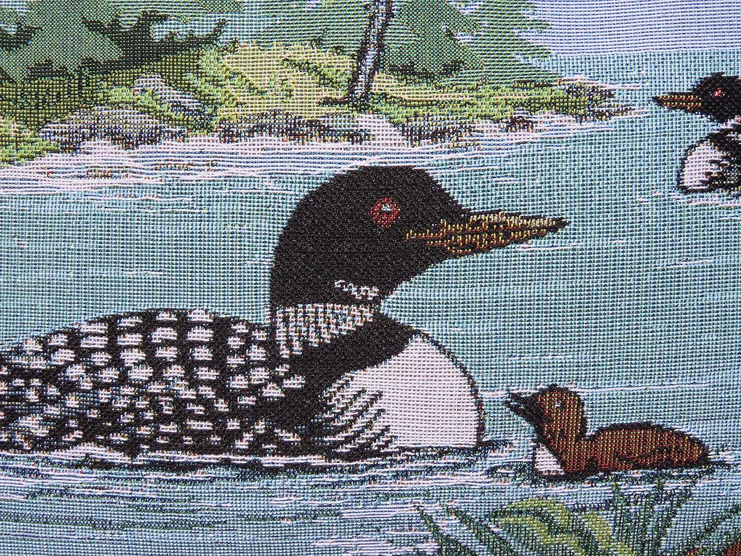 Balsam Fir Tapestry Sachet Pillow Loon Lake 9x12