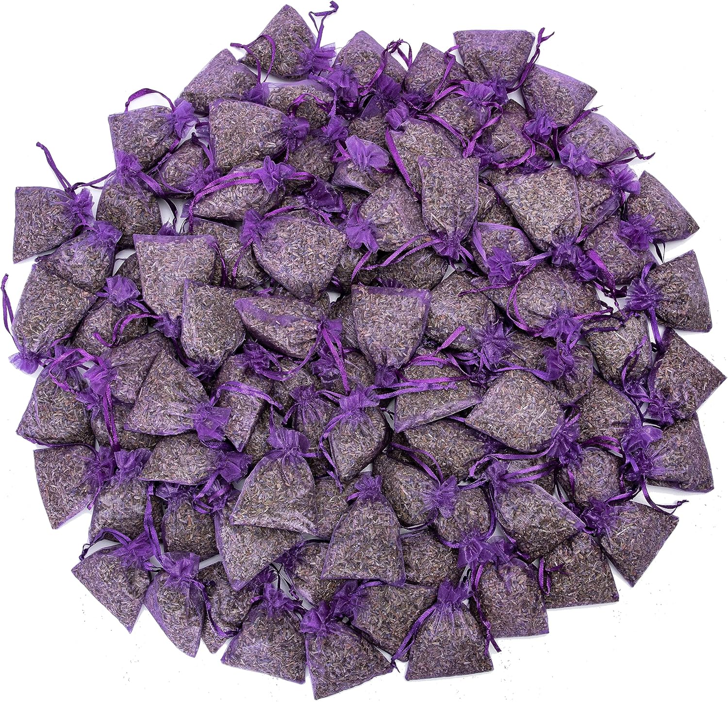 100 Dried Lavender Sachets for Closets and Drawers